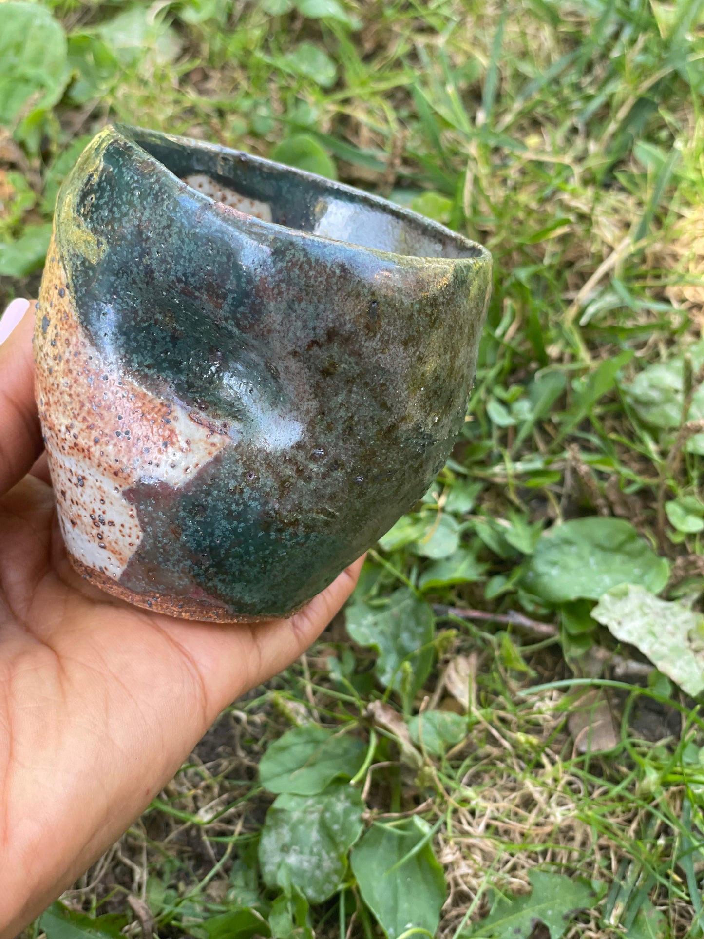 Multi- Colored Thumb Cup