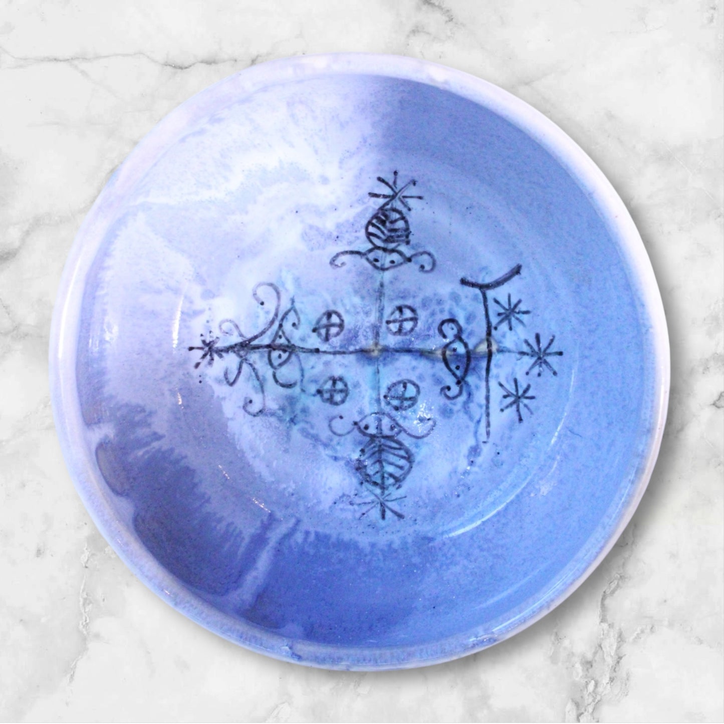 Mixed Marble Lavender Ancestral Bowl