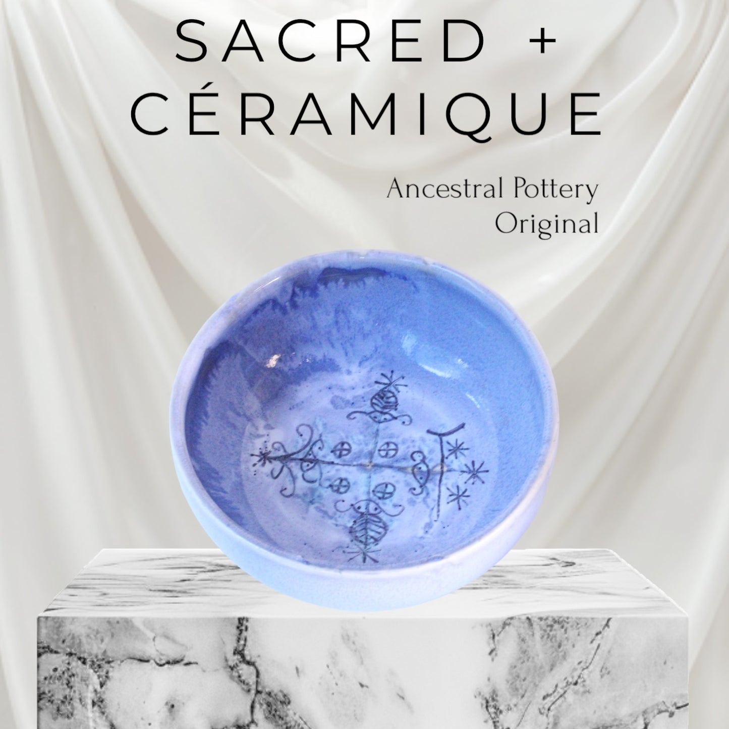 Mixed Marble Lavender Ancestral Bowl