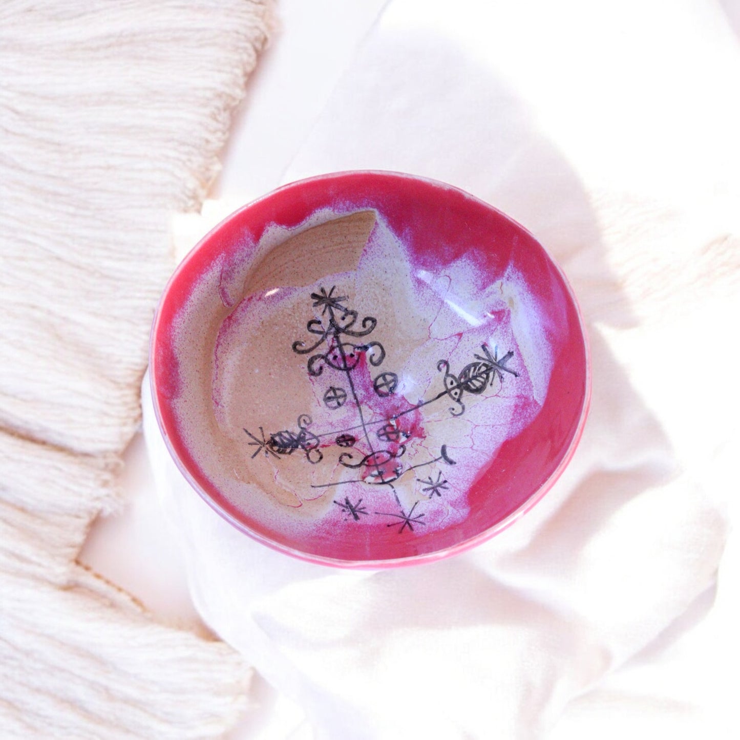 Deep Red Earth Ancestral Bowl