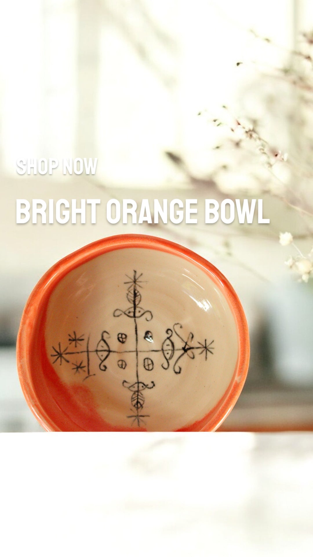 Bright Orange Ancestral Bowl