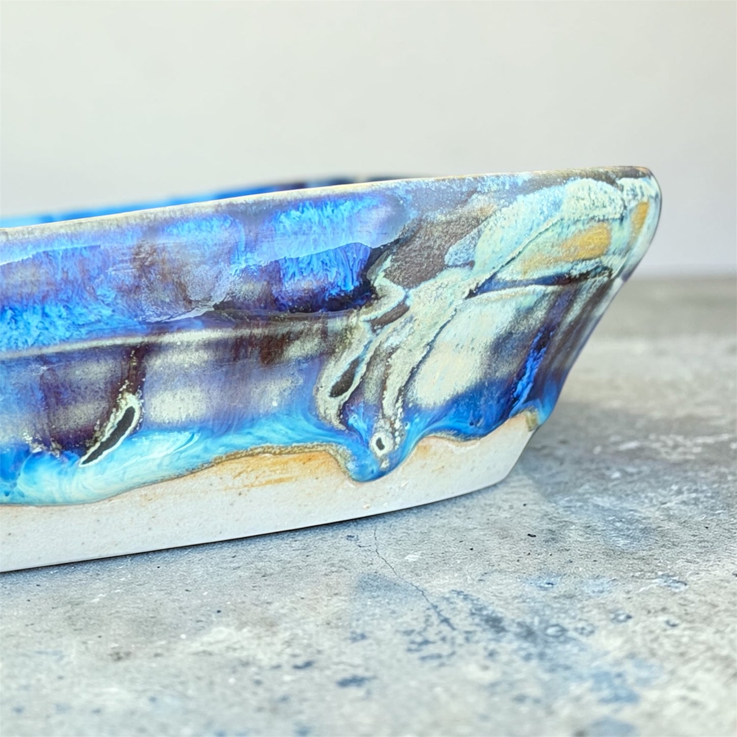 Blue Oil Drip