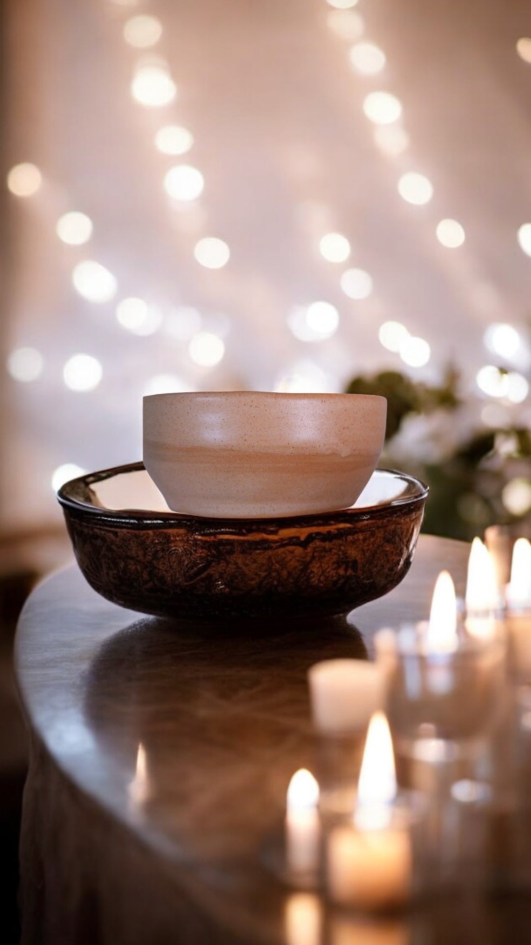Earth Representation Clay Bowl