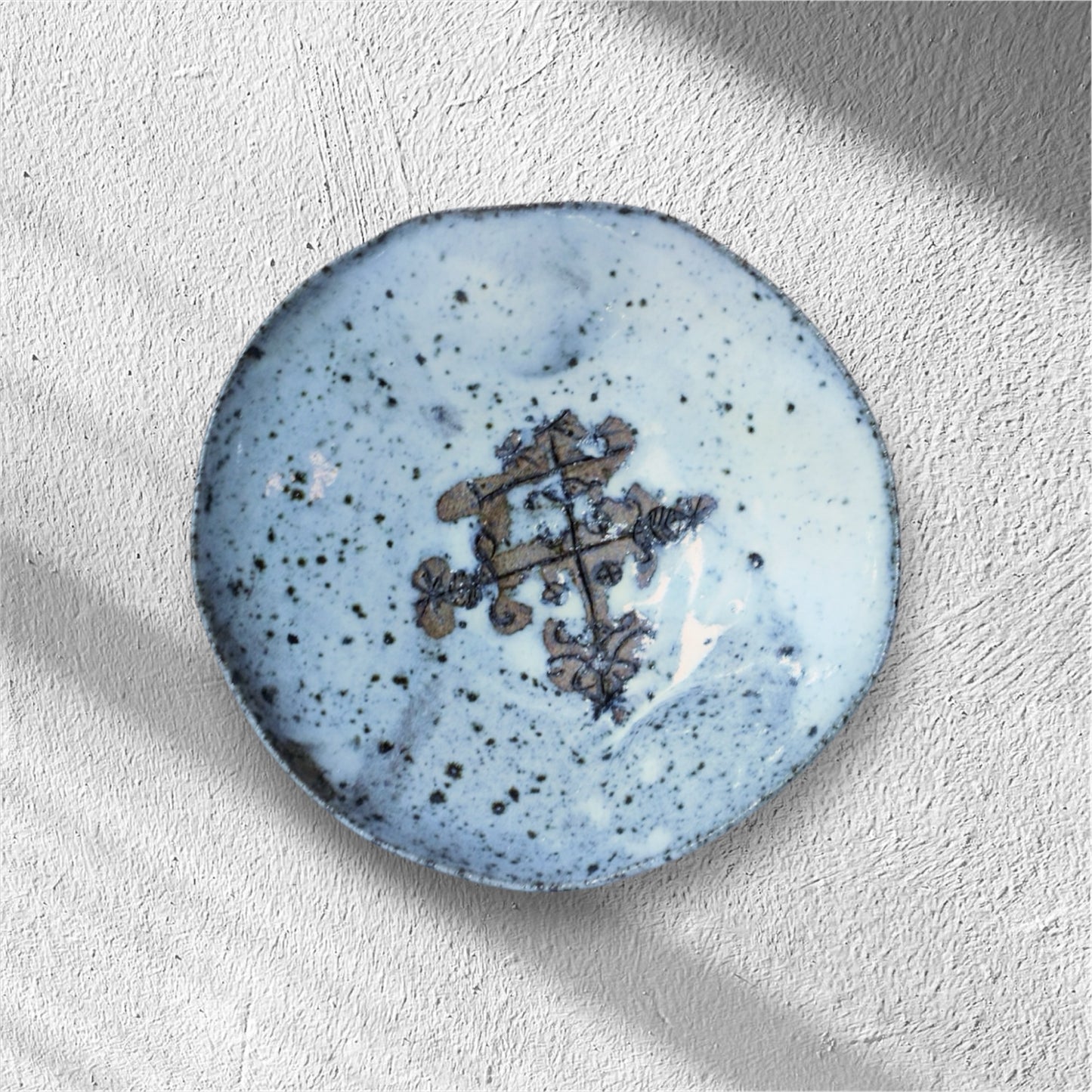 Snow Speckled Glazed Bowl