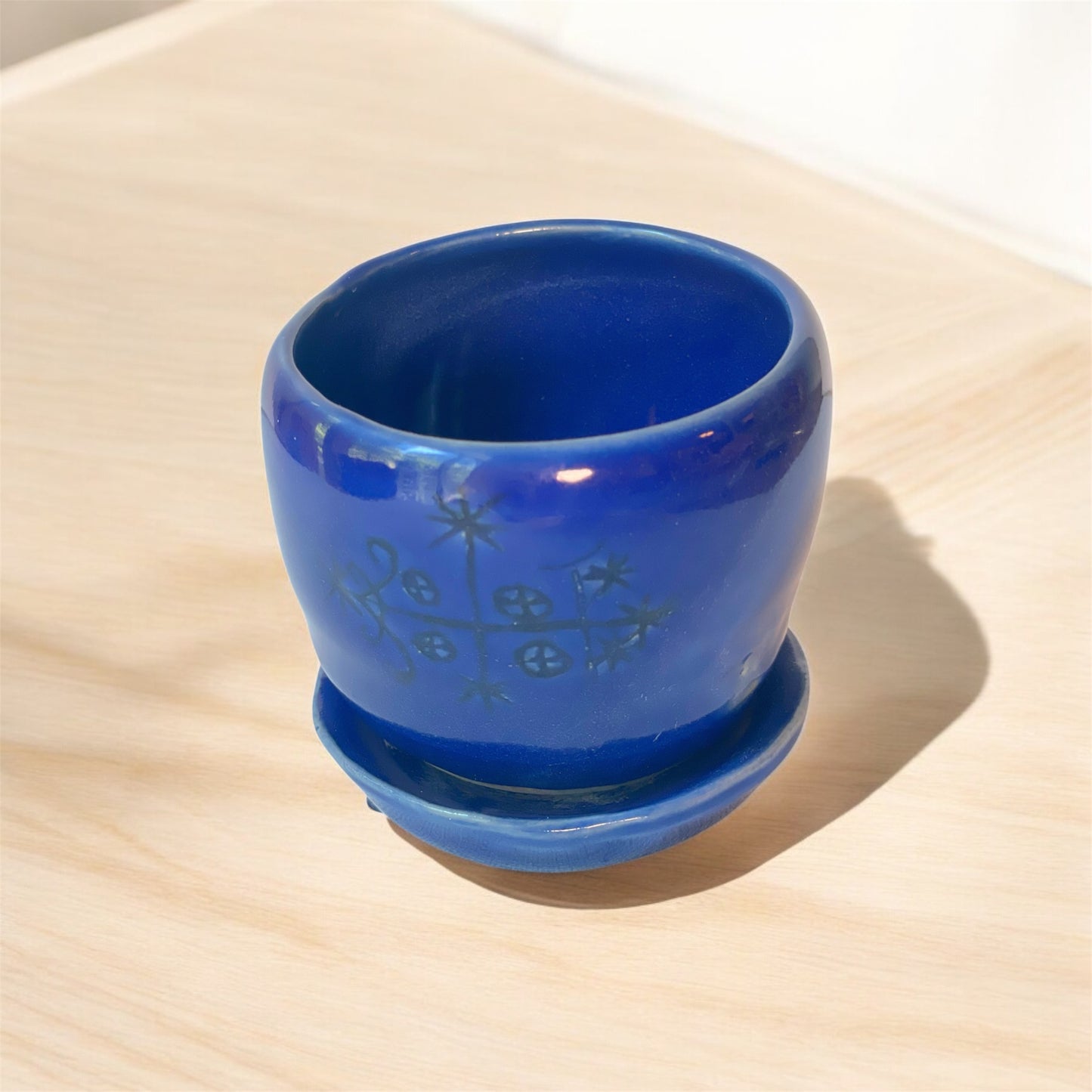 Ancestral Blue Bowl Set for Spiritual Offerings