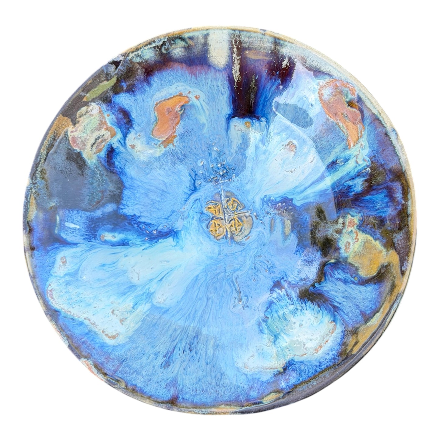 Blue Oil Drip