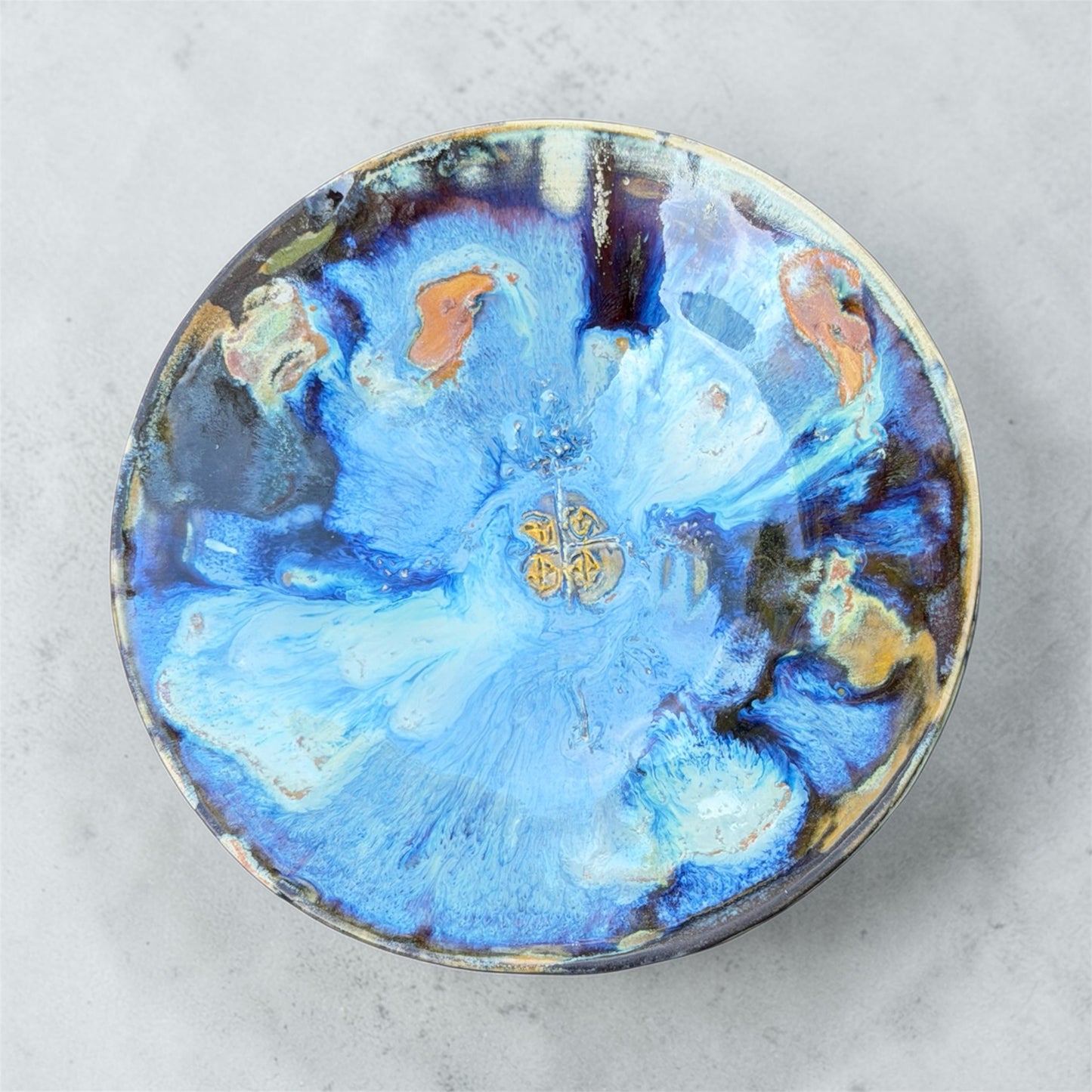 Blue Oil Drip