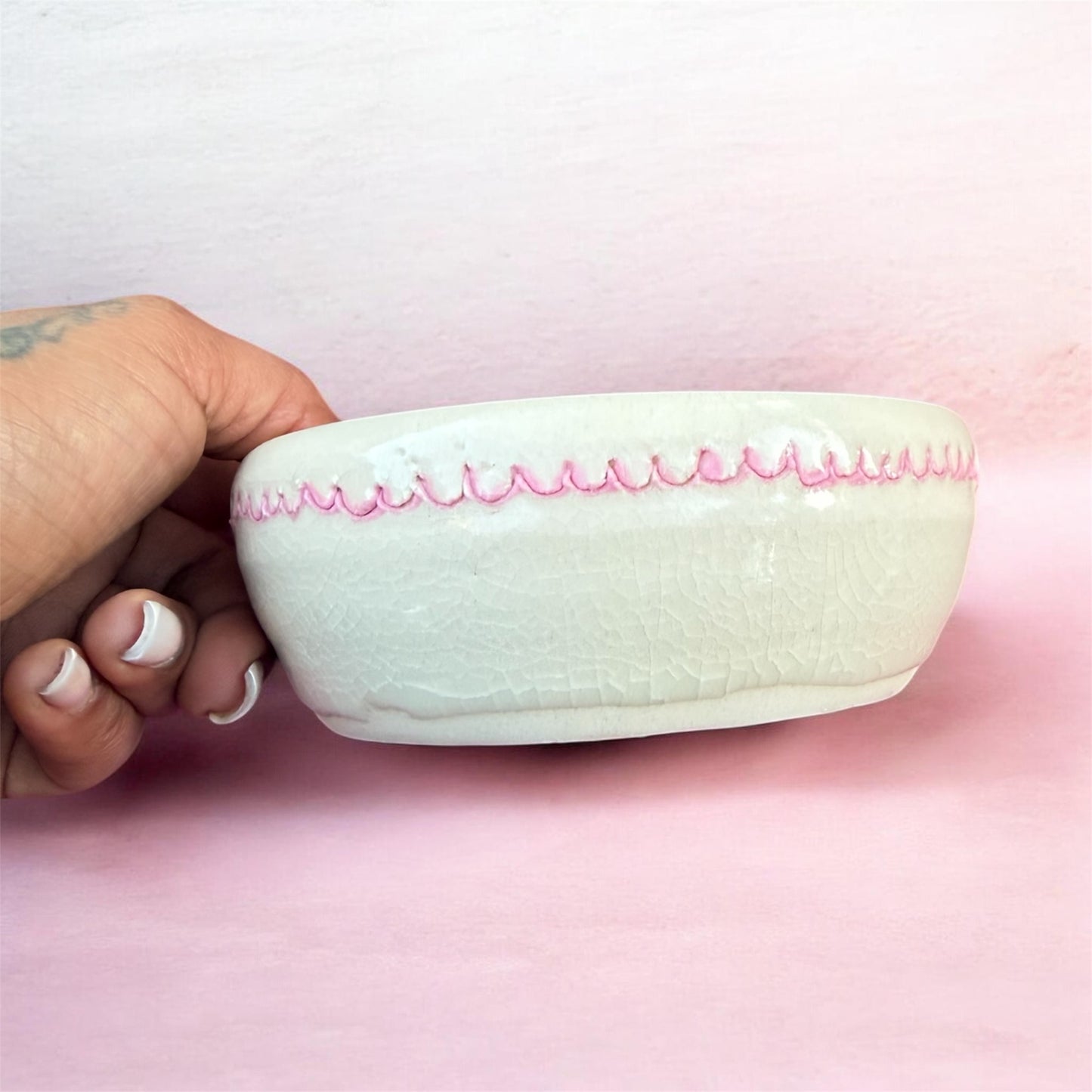 Pink and White Ancestor Bowl