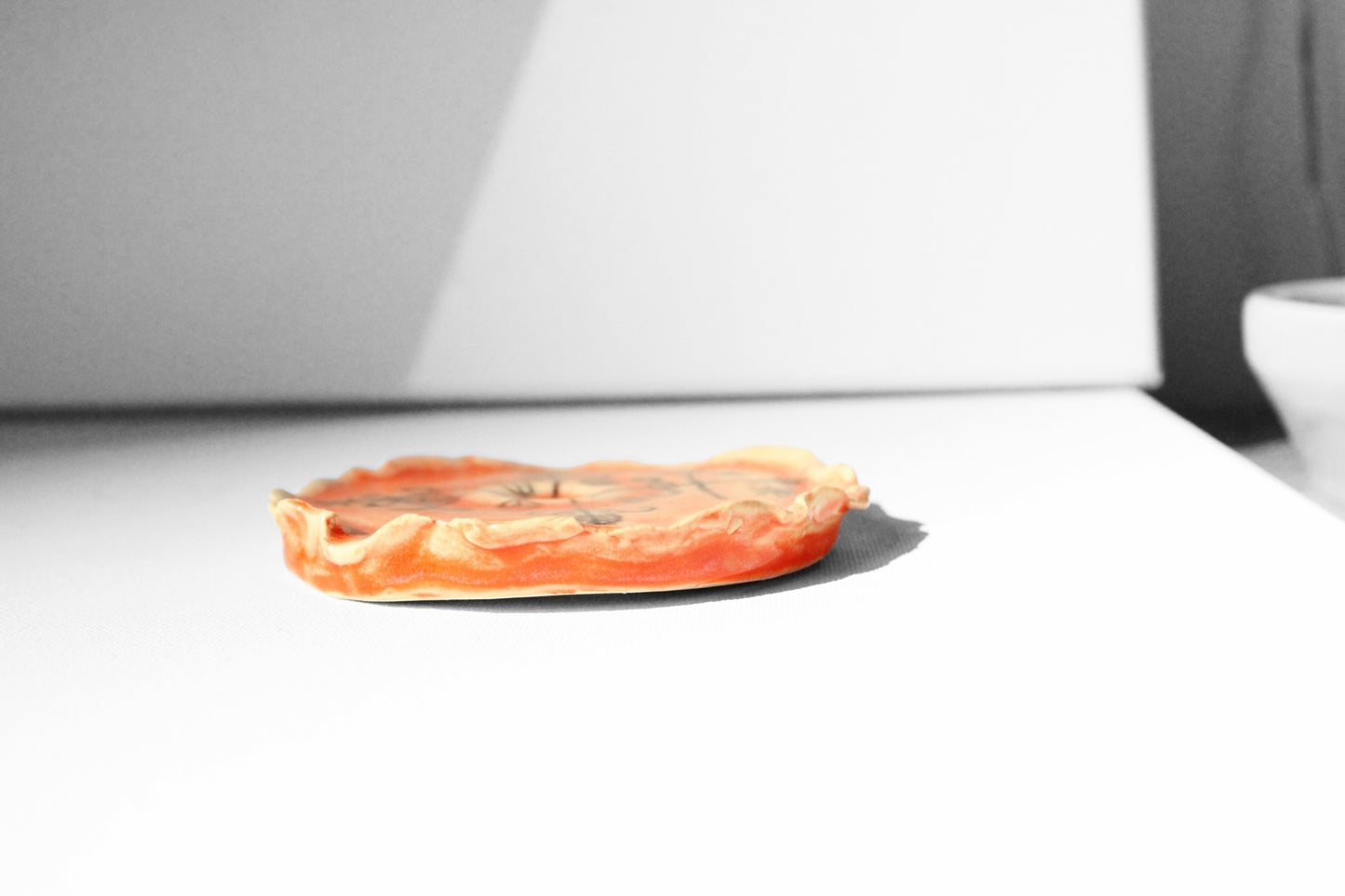 Bright Orange Small Offering Plate