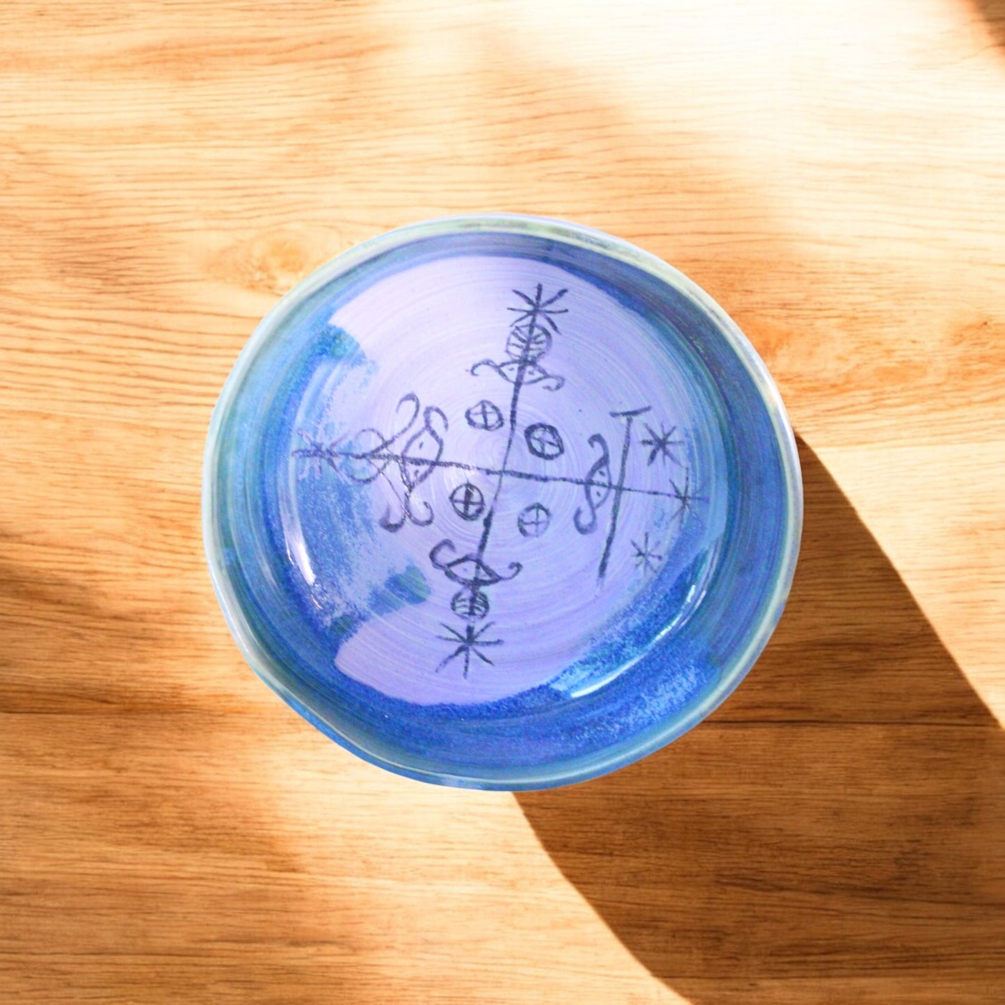 Lavender Mixed With Blue Ancestral bowl