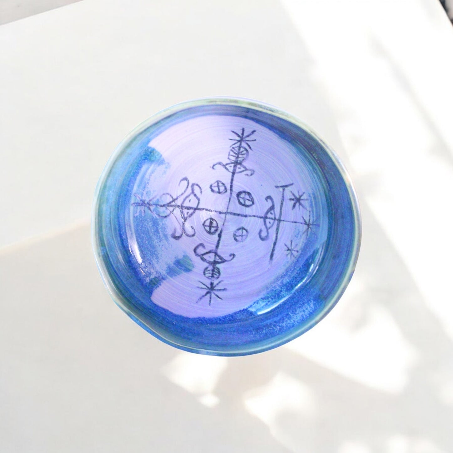 Lavender Mixed With Blue Ancestral bowl