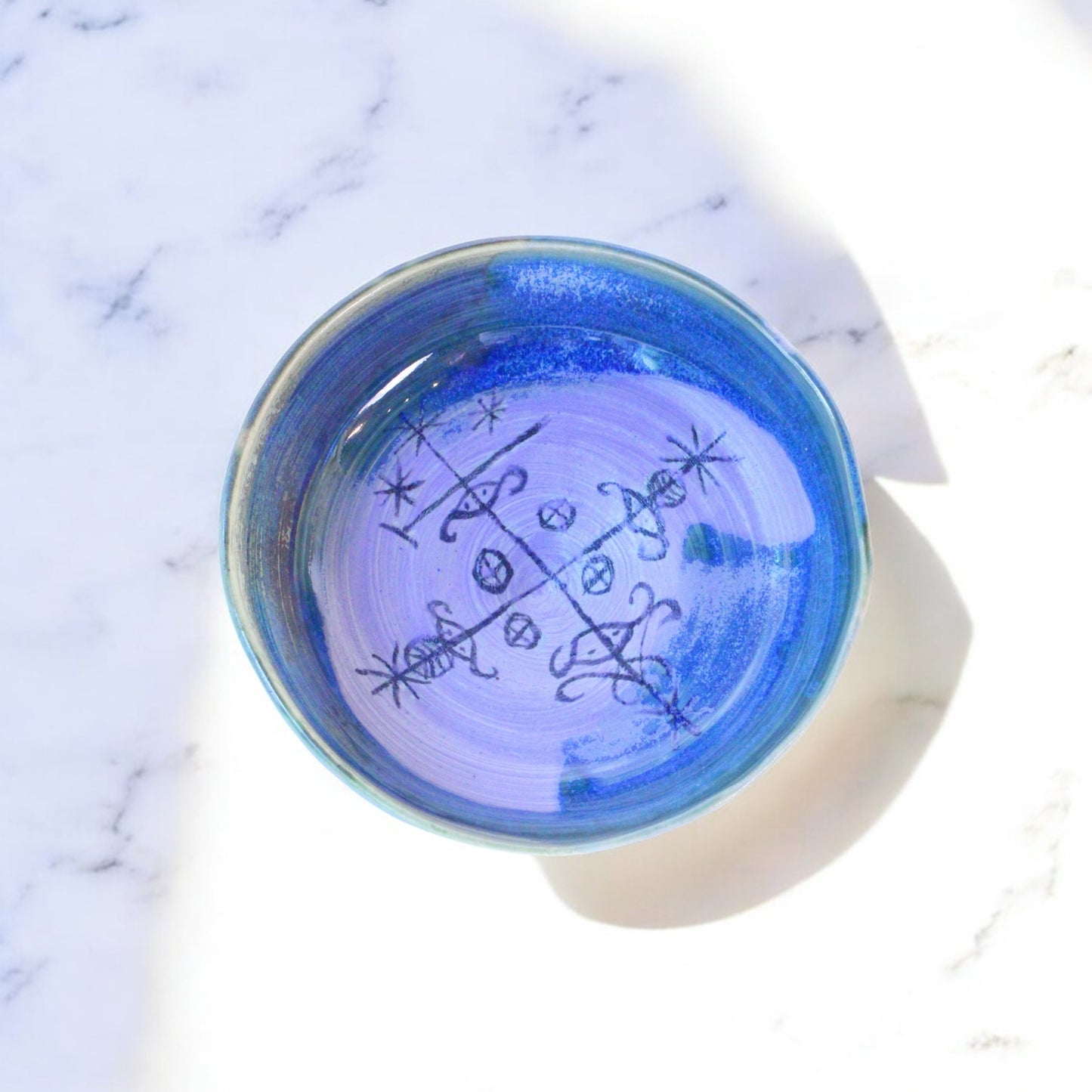 Lavender Mixed With Blue Ancestral bowl