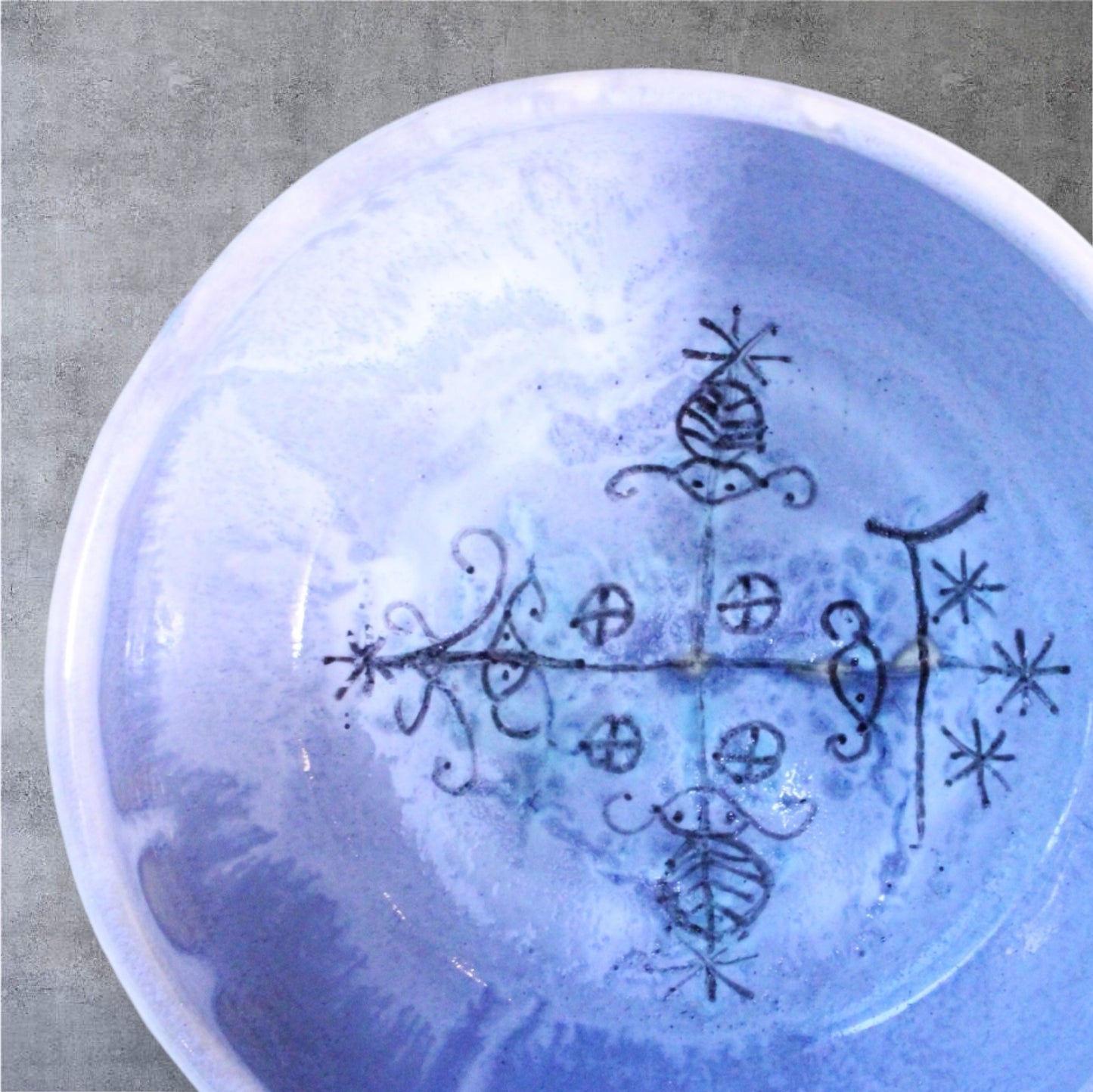 Mixed Marble Lavender Ancestral Bowl