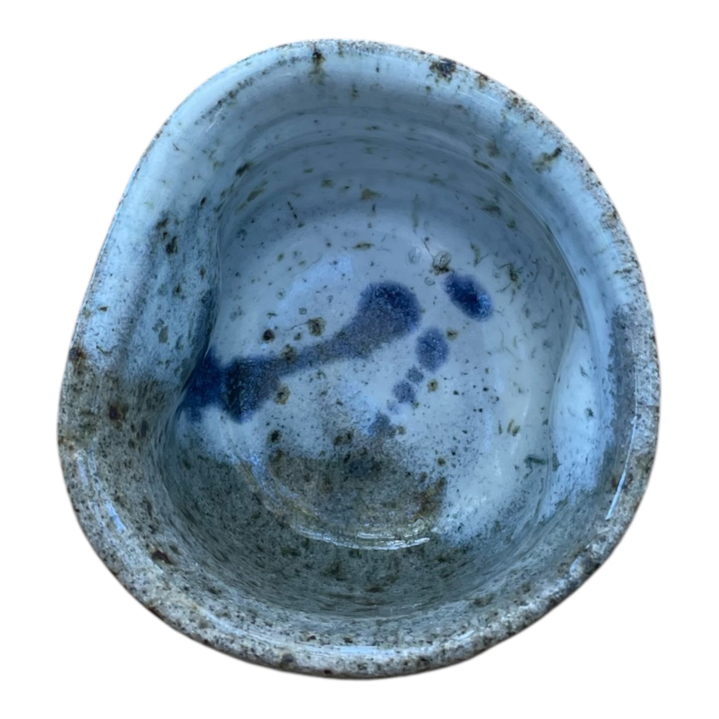 Blue and White Protection Cup