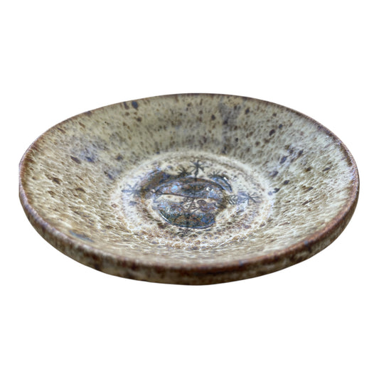 Beige Speckled Offering Dish