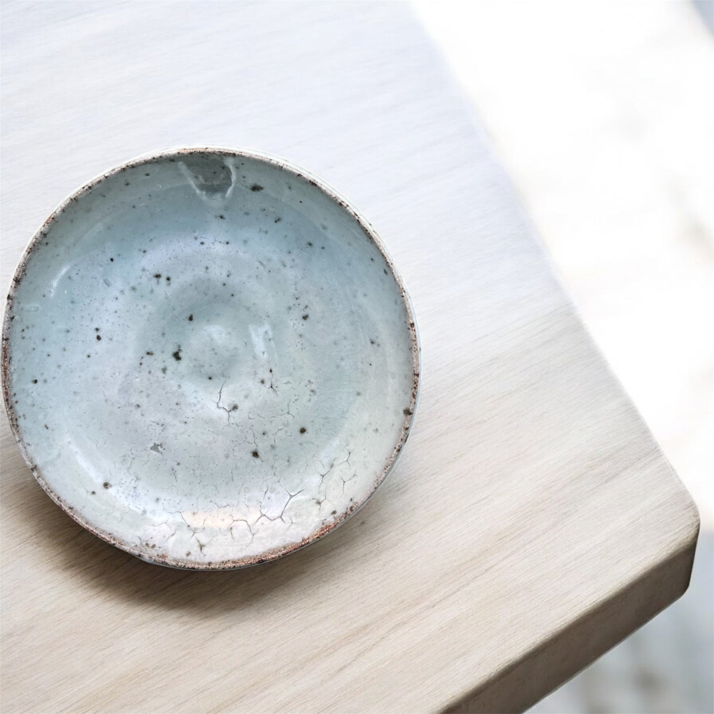 Speckled Off-White Sacred Bowl